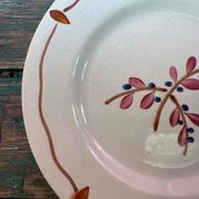 5 assiettes dessert vintage à fleurs