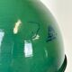 Industrial green enamel factory lamp with cast iron top, 1960s