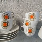 Service café porcelaine Allemande 1970
