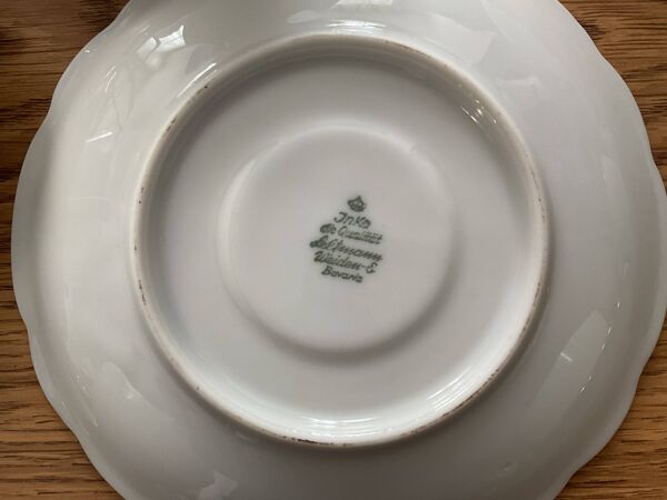 Lot de 12 tasses à café et sous tasses vintage Seltmann Weiden « Pet »