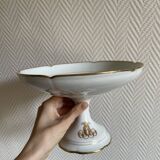 Coupelle monogramme piédouche