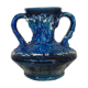 Vase Vallauris bleu et noir écume de mer