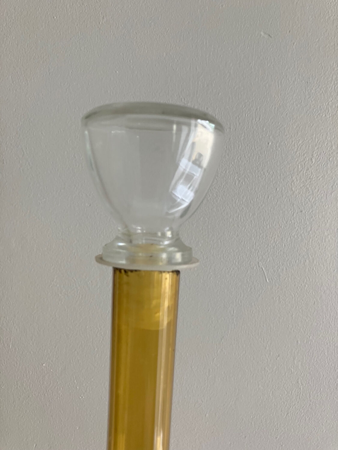 Italian blown glass carafe