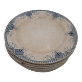 12 assiettes Terre de Fer U&C Sarreguemines