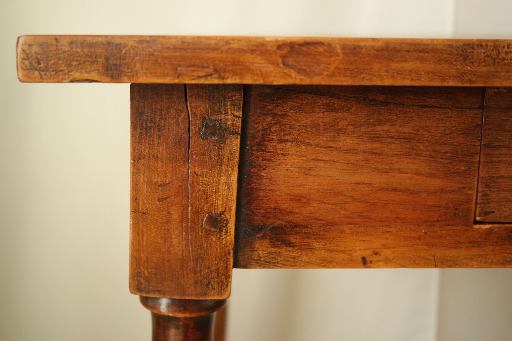 Antique walnut side table