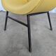 Vintage Mid-Century Modern Yellow Fabric Armchair - Alvin Lustig Style