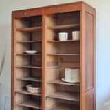 Meuble de métier - classeur à rideau double - vintage
