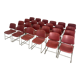Lot stackable chairs Matrix Bordeaux, 70s, USA