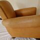 Vintage cognac leather club chair – natural patina – 1970s style