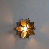 Paire appliques feuilles brutalistes