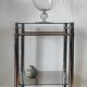 Large Médicis vase in transparent glass on a baluster base.