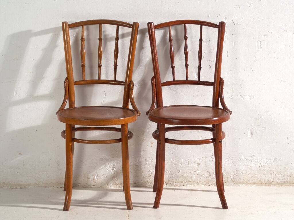 Antique bentwood chairs in Thonet style – Central Europe, circa 1930 – Set of 4 pieces #8