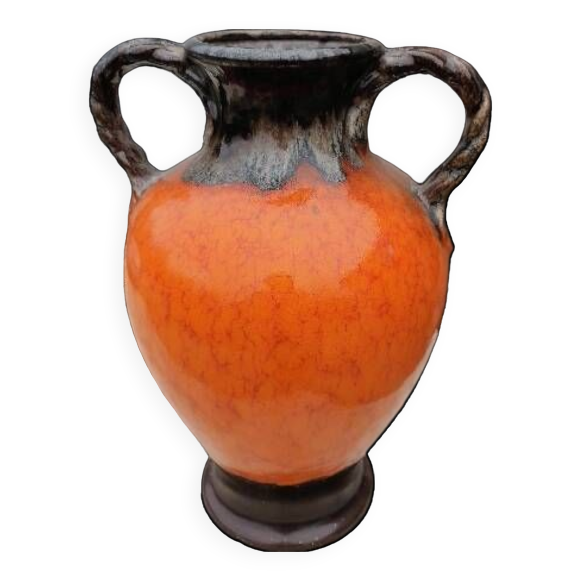 Large stoneware amphora jug vase 1960