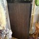 Large antique wooden mirror with sculpted pediment in boho style 118x57cm