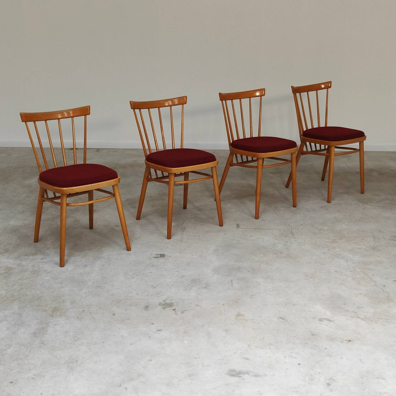 Set of 4 dining room chairs by Antonin Suman for Tatra Nabytok