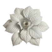 Wall lamp vintage flower matt white