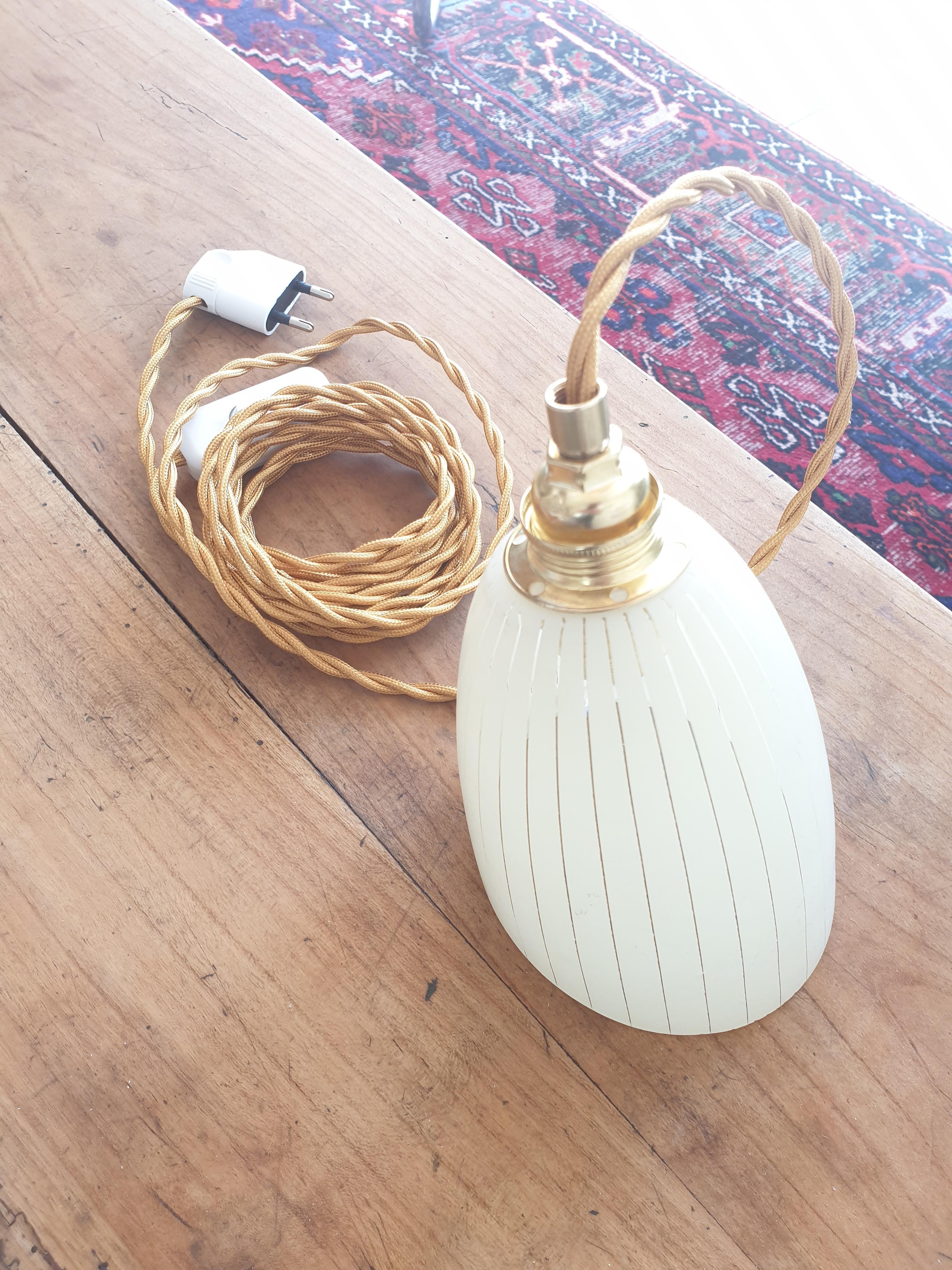 Glass hand lamp 1960