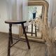 Tripod stool in old turned wood