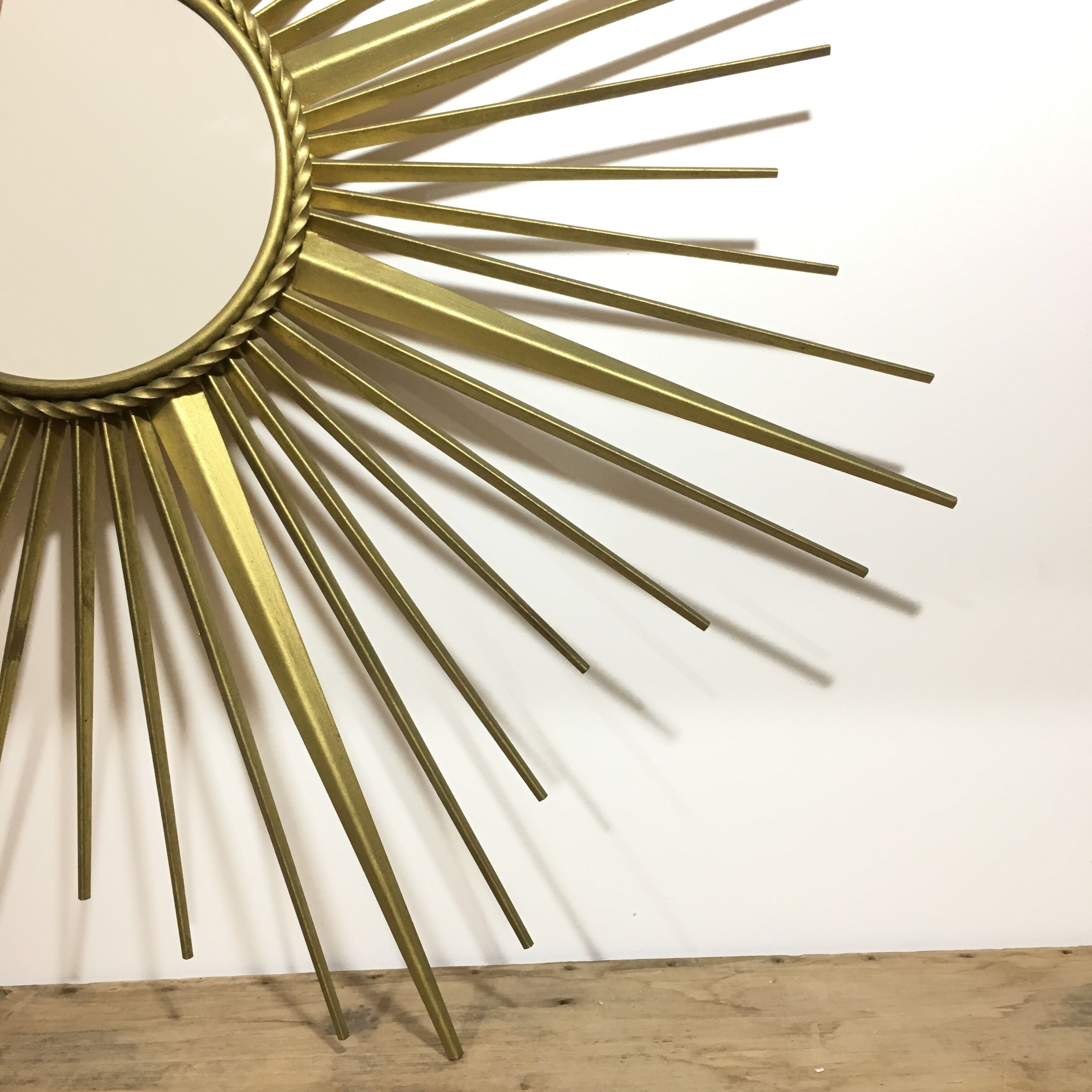 Mirror gold metal sun Chaty Vallauris 85x85cm
