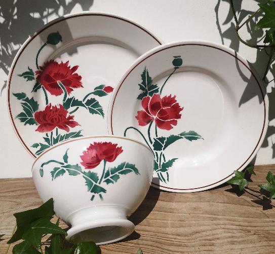Lot de 6 assiettes à dessert "Luxeuil" Hbcm