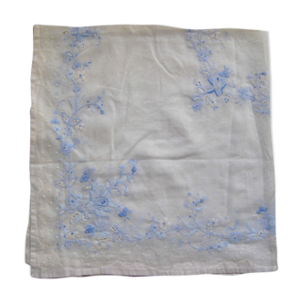 Hand-embroidered tablecloth