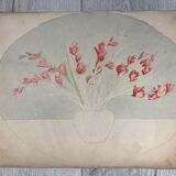 Aquarelle fleurs vintage
