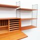 String teak wall shelf by Kajsa & Nisse Strinning, 1950s