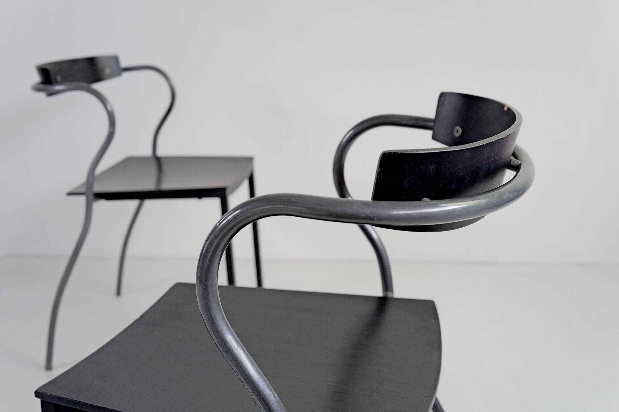 Pascal Mourgue, set of 3 Artelano chairs, 1980
