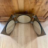 Two-tone smoked triptych mirror from the 60s