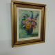 Oil on canvas bouquet of flowers signed