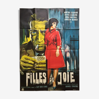 Affiche cinéma "Filles de joie" 120x160cm 1962