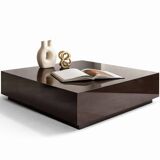 Lacquered cube coffee table – 1970s modernist design