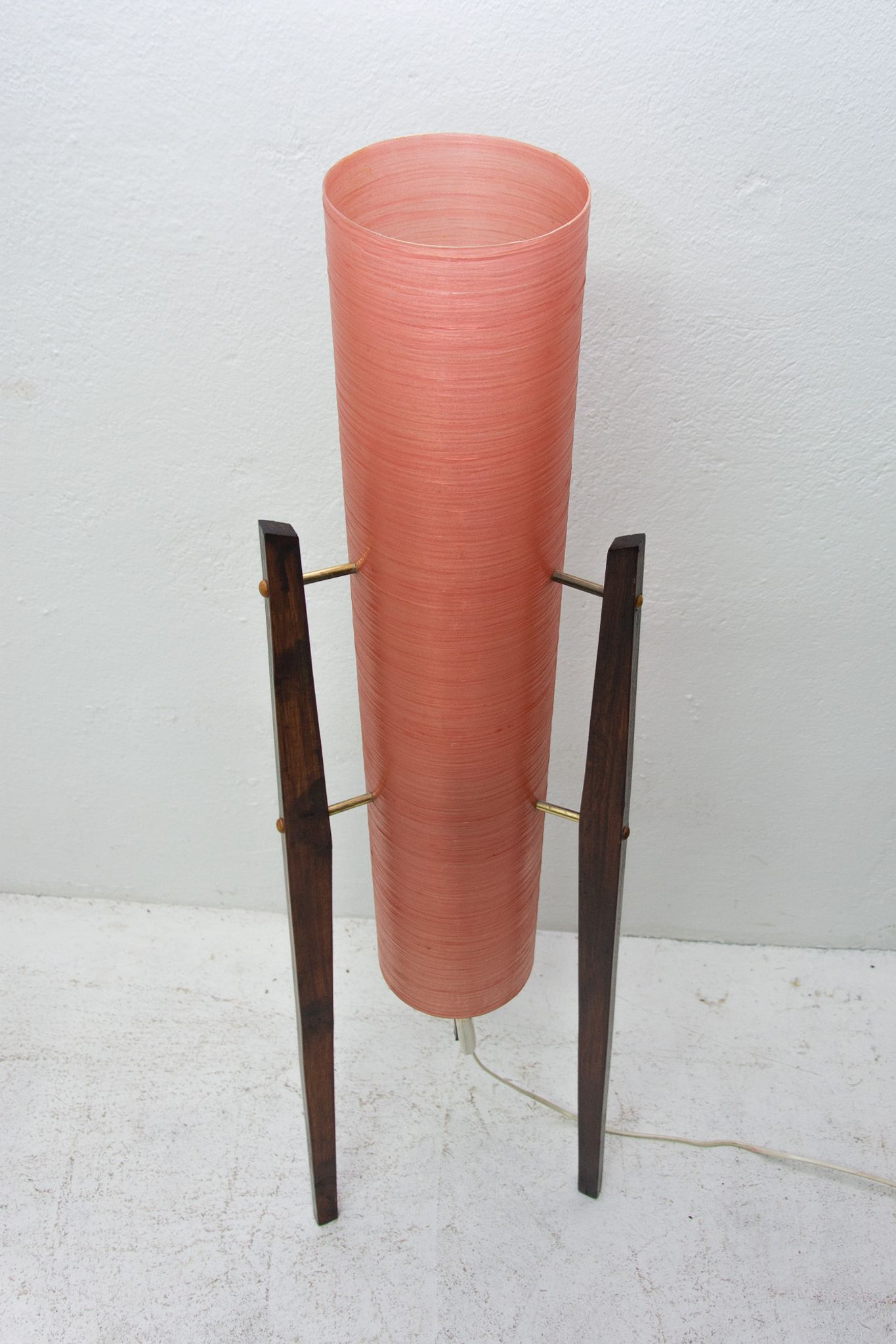 Mid century Rocket floor lamp, Brussels period, 1950´s, Czechoslovakia