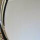 Mirror tray, modernist, minimalist, in gold metal and scoubidou, 1950-1960