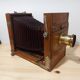 Chambre photographique bois et laiton