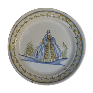 Assiette decorative en faïence