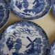 Blue Dutch landscape coffee service