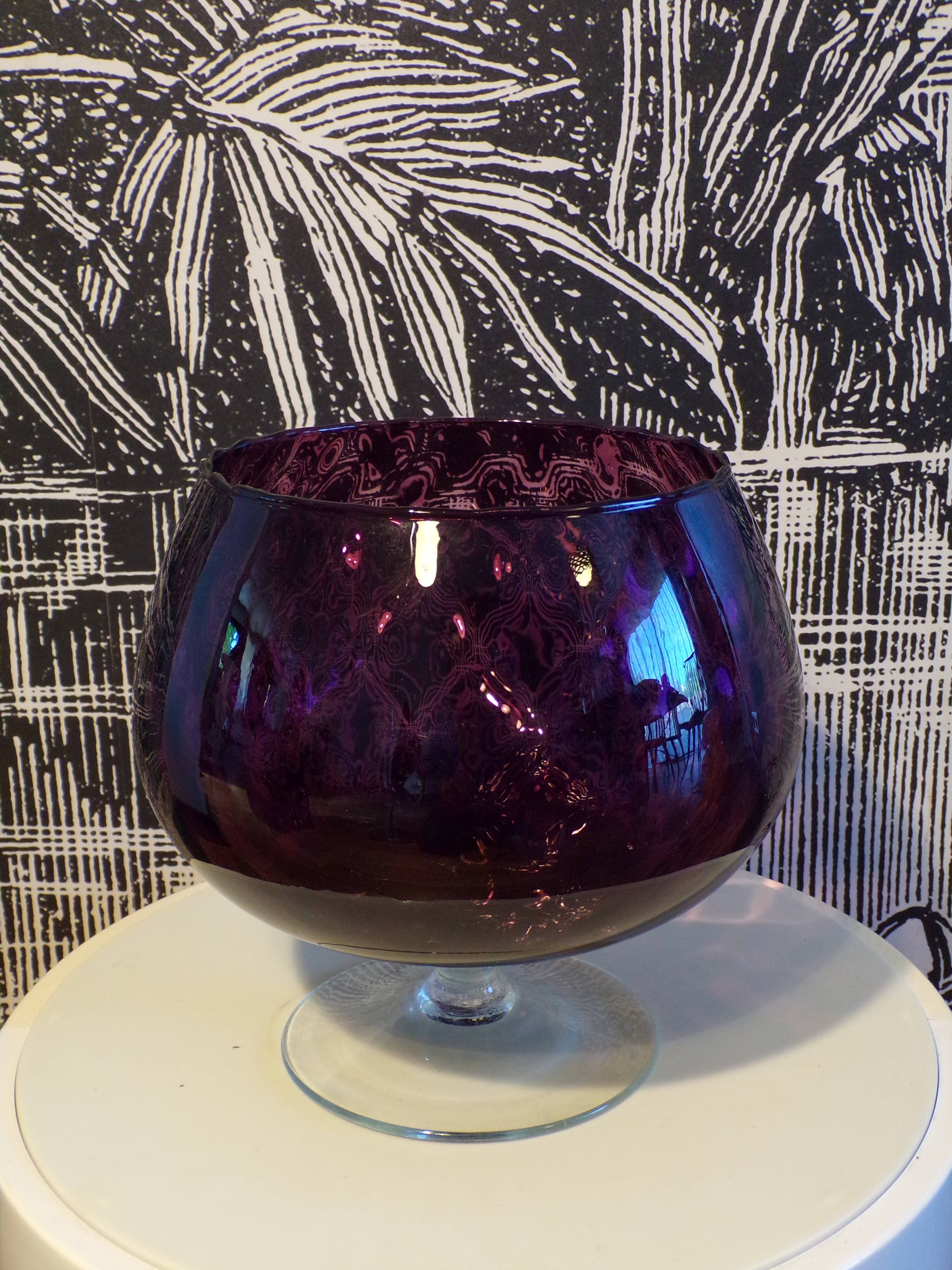 Vase empoli violet 21,5x21,5cm