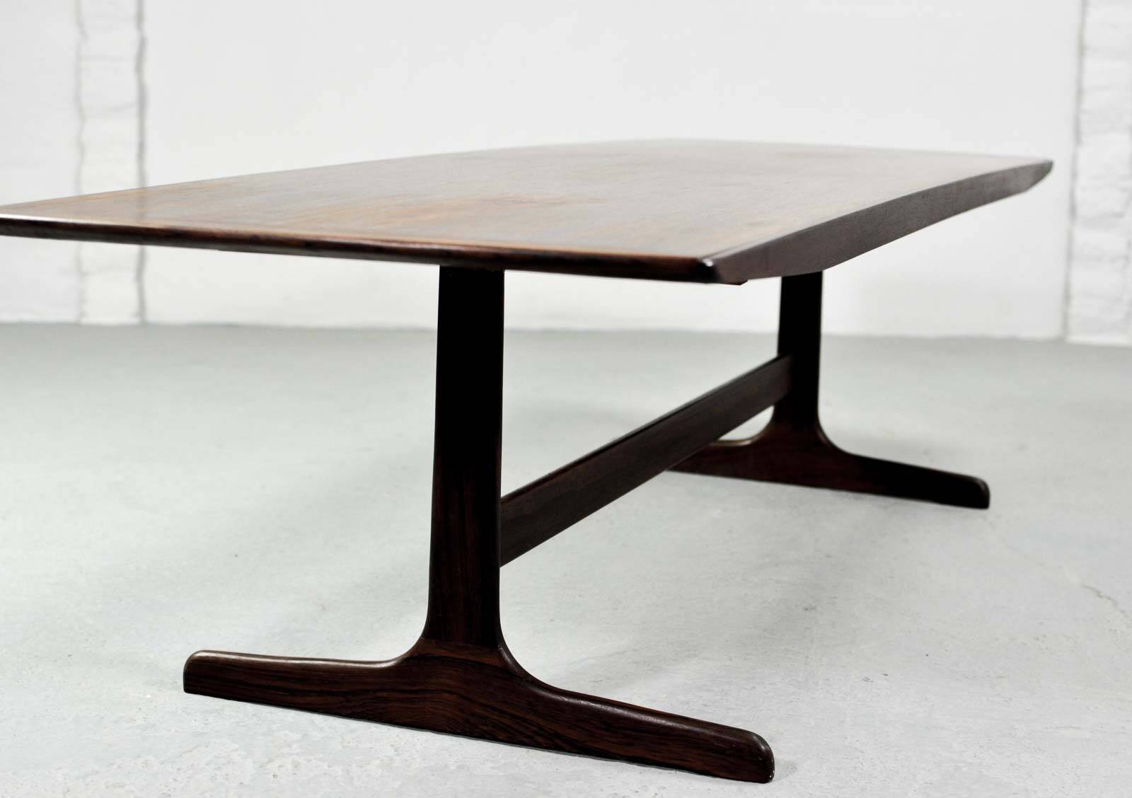 Large Fristho Dutch Design Rosewood Coffee Table for Topform, 1970s