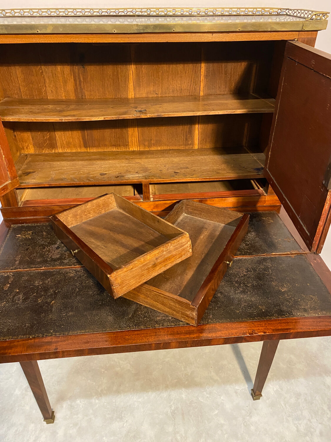 Mahogany desk late sixteenth century