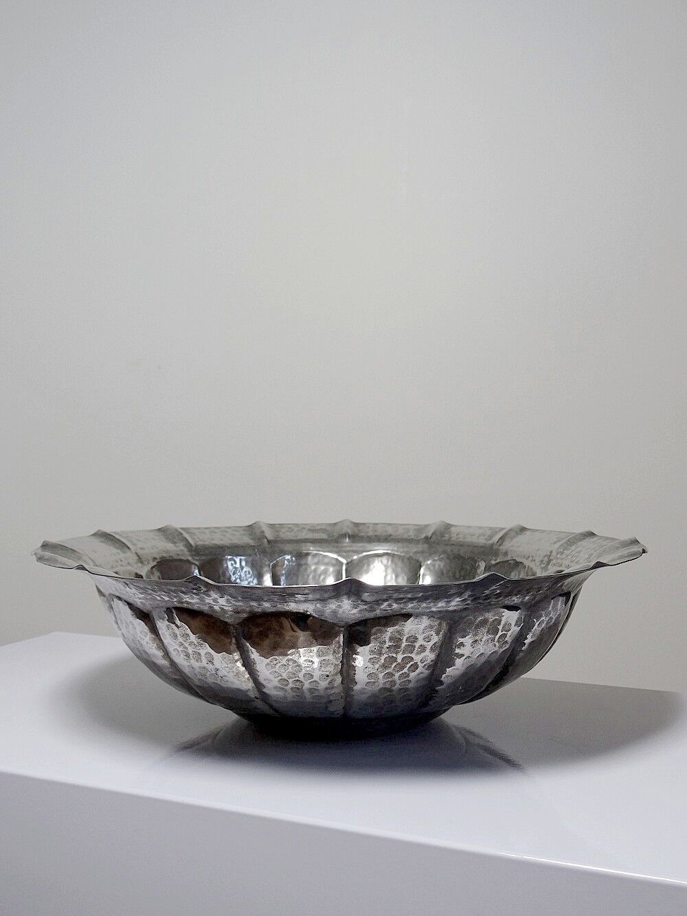 Coupe, Olri Italie vintage Année 50 Silver plated martelée