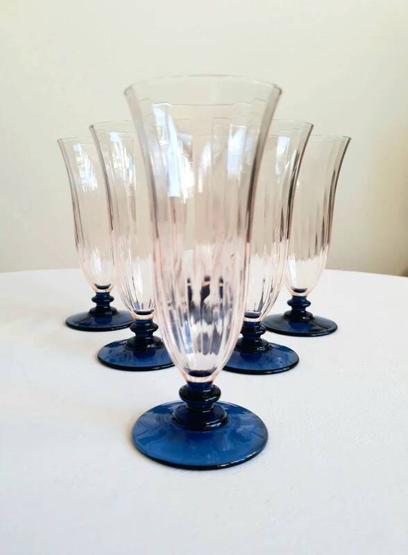 Champagne flutes, Italy, 1970s
