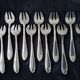Box of 12 silver-plated oyster forks Paul François Guillaumont
