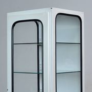 Vintage Iron And Glass Medical Cabinet, 1970s