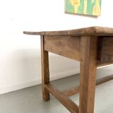 French farmhouse table in solid walnut, circa 1920