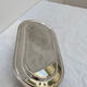Silver metal dish