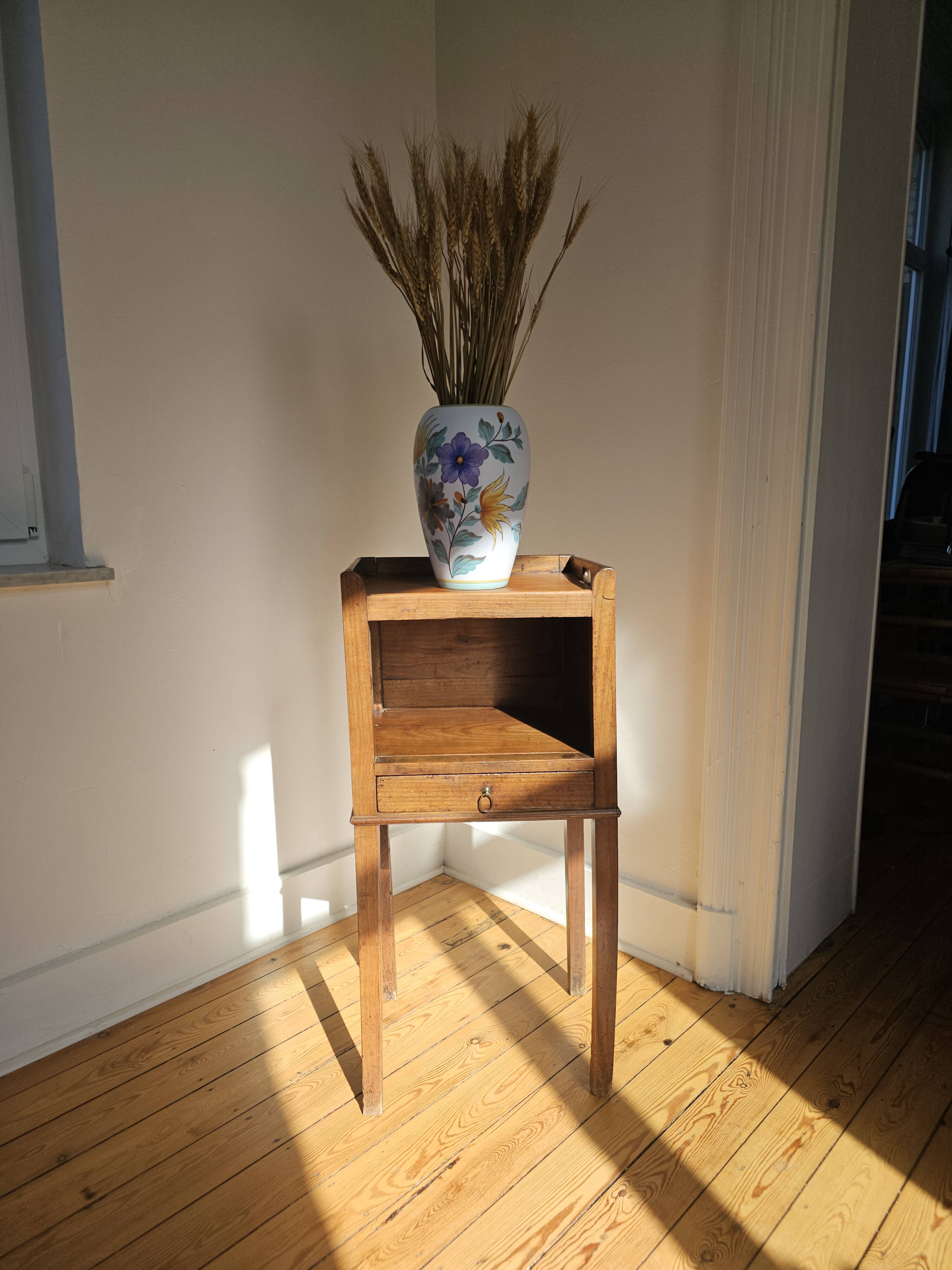 Solid wood side table - Louis XVI style