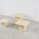Vintage travertine nesting tables or side tables, 1970s