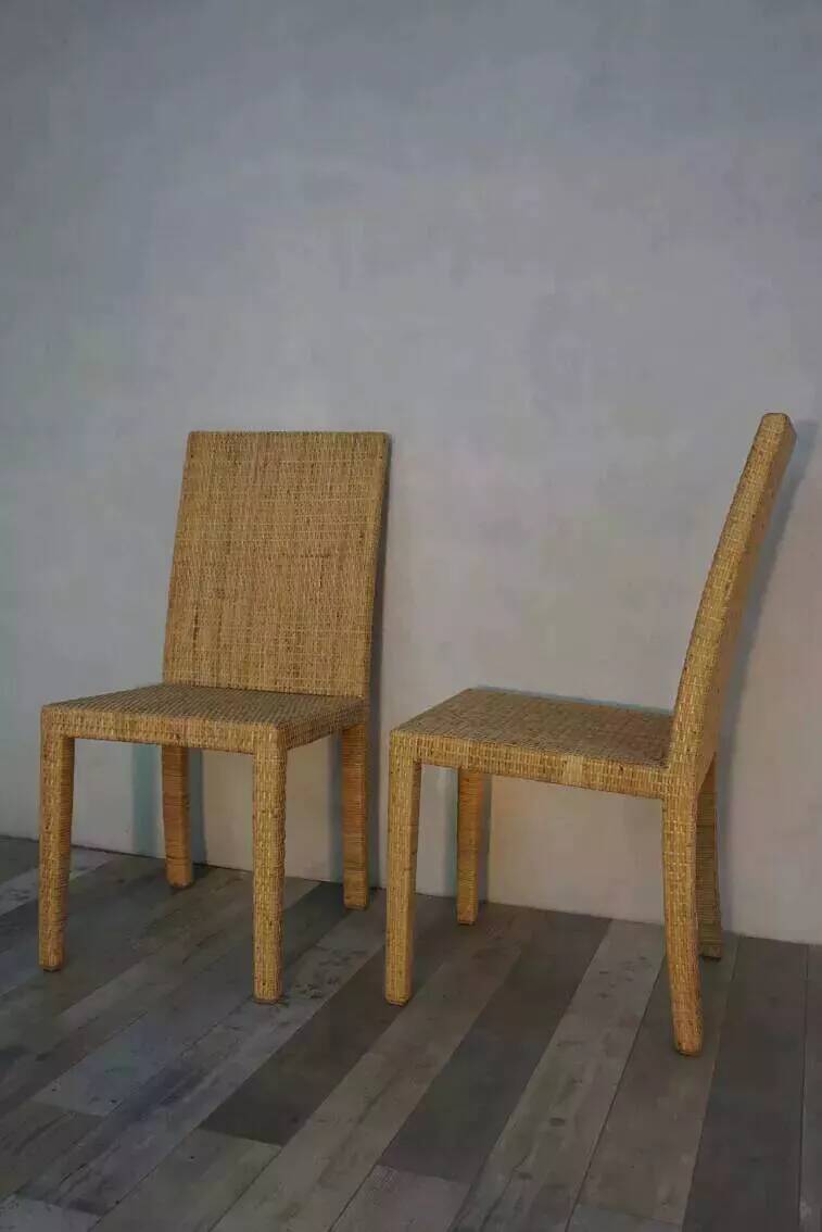 Set of 6 chairs model 1935 by Jean Michel Frank and Adolphe Chanaux for Ecart