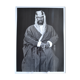 Anonymous silver photo arab man in traditional dress circa 1970